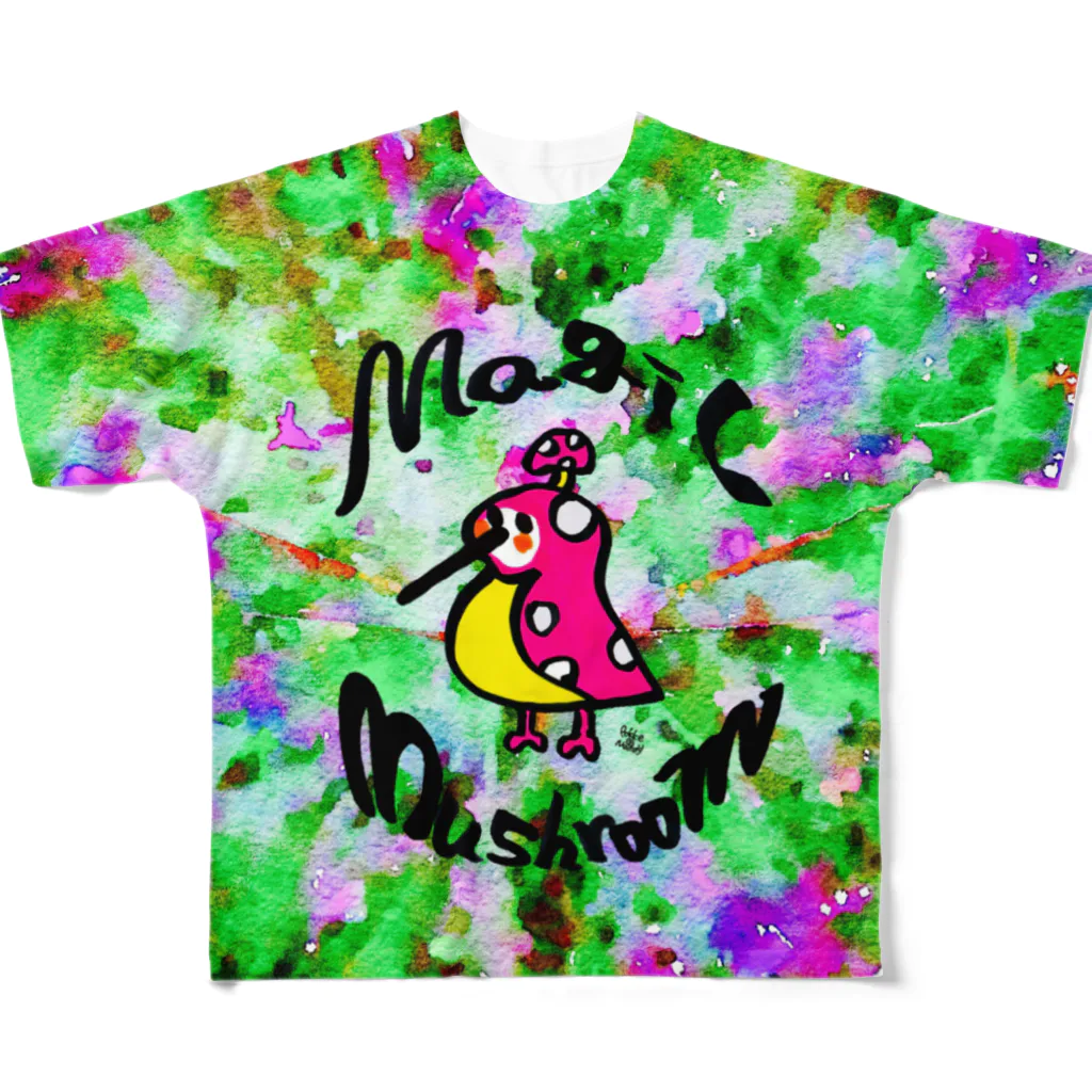 NeotenyのMagic Mushroom フルグラフィックTシャツ