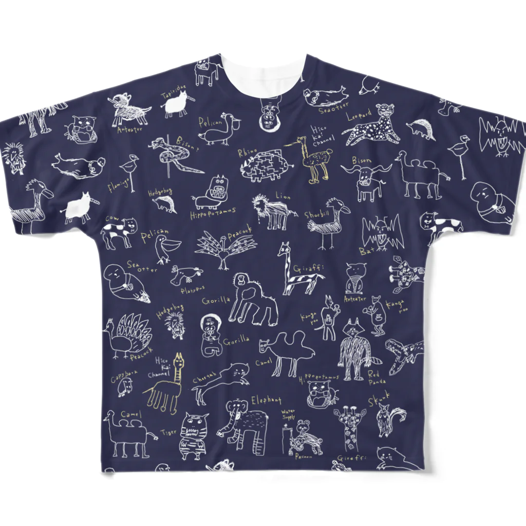 ひこ界ちゃんねるの星座 All-Over Print T-Shirt