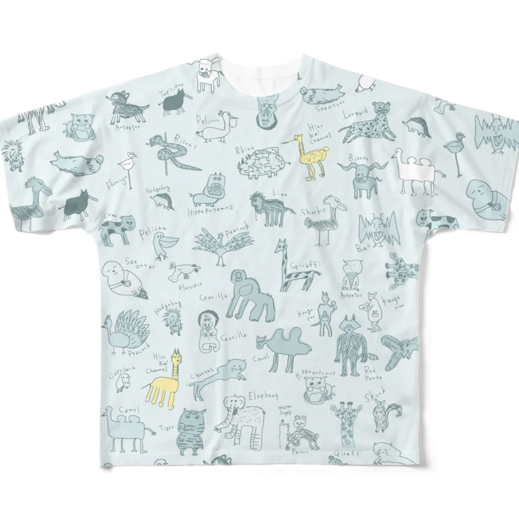 ひこ界ちゃんねるのラムネ All-Over Print T-Shirt