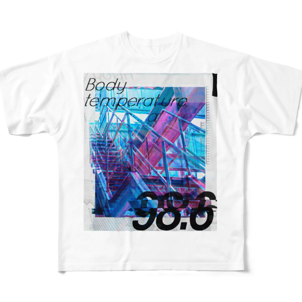 ABOGGYCの体温ちょい高グリッチバグ All-Over Print T-Shirt