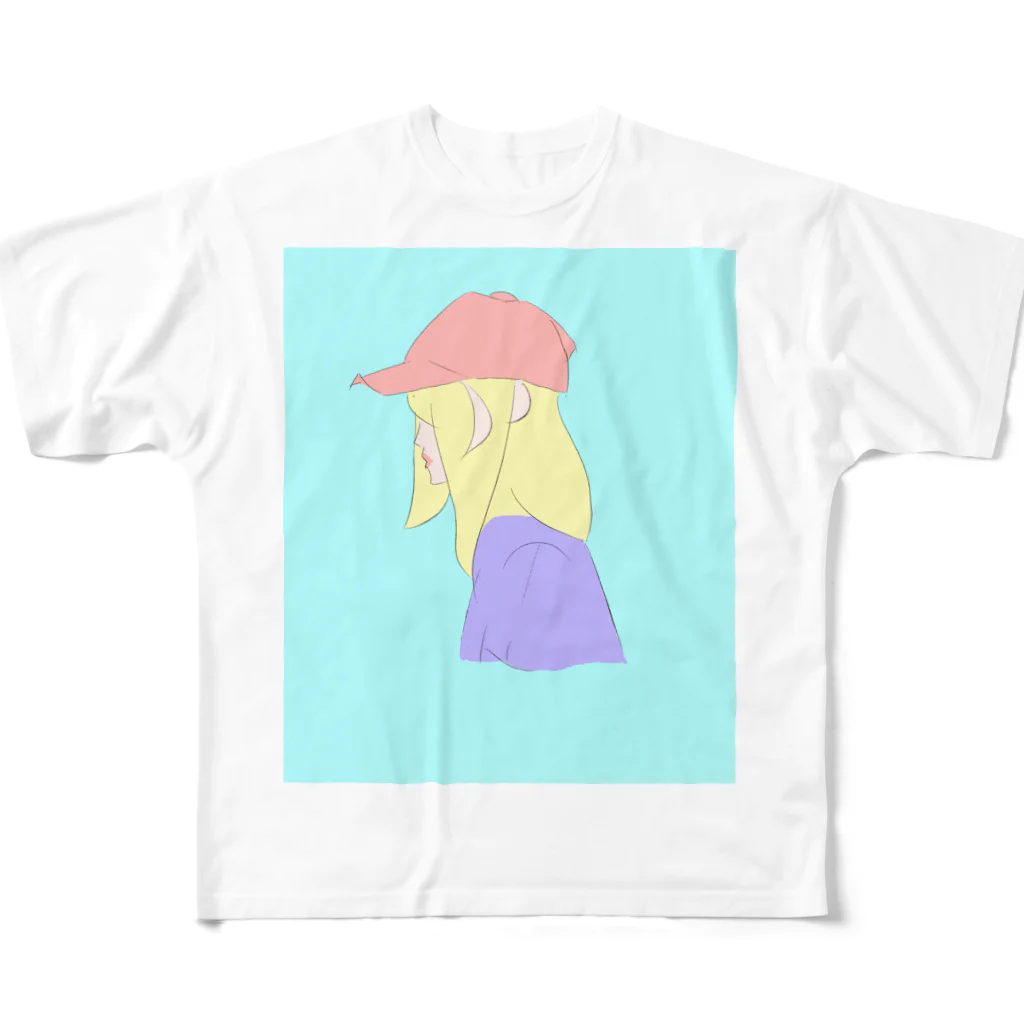 「お白湯」のベリーガール All-Over Print T-Shirt