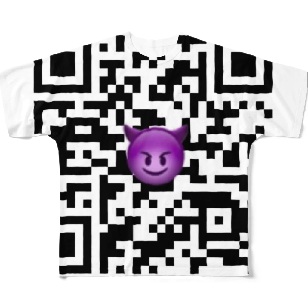 NUMERO UNOのQRコードTシャツ（デビルver.） フルグラフィックTシャツ