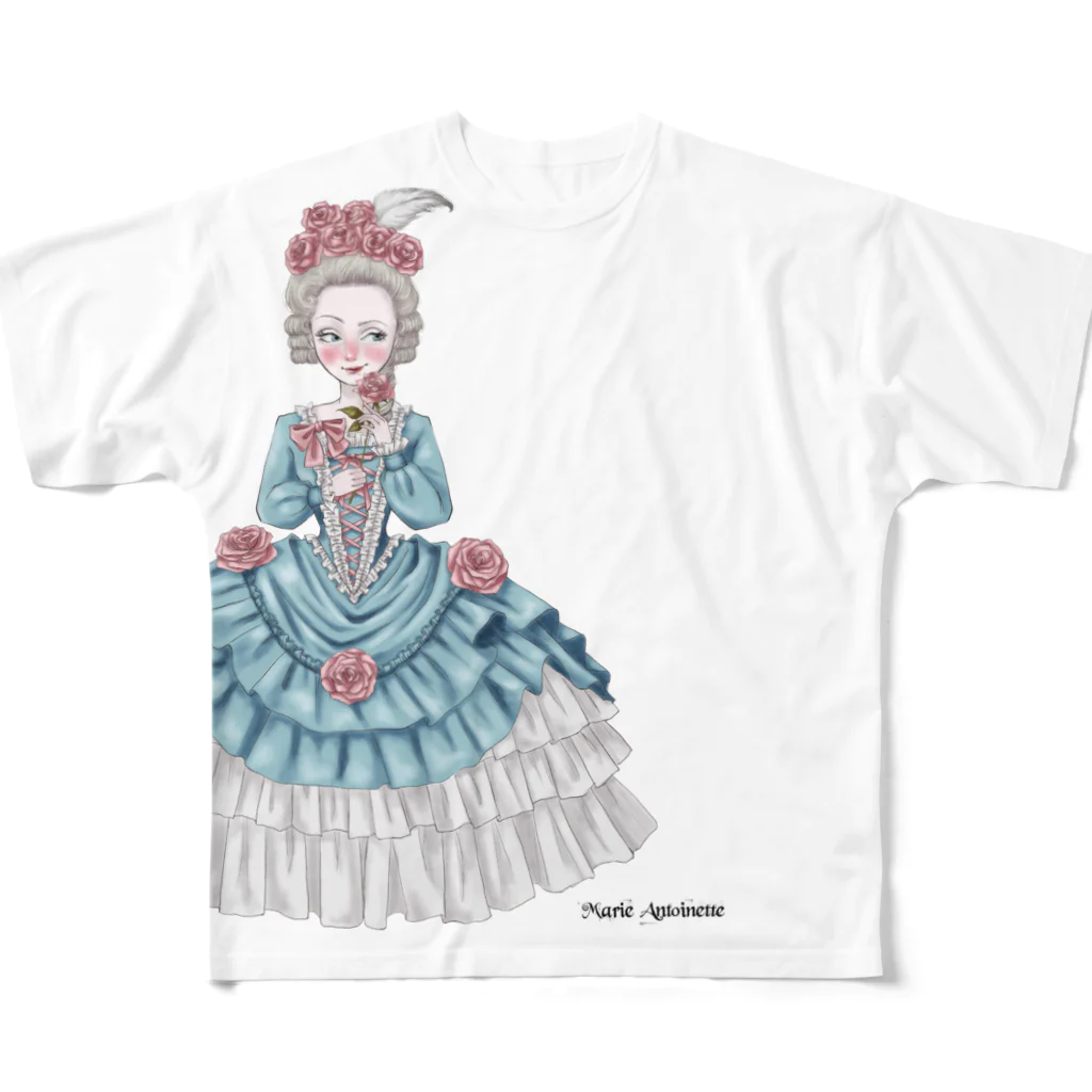 囁き女官の館のマリー・アントワネット All-Over Print T-Shirt