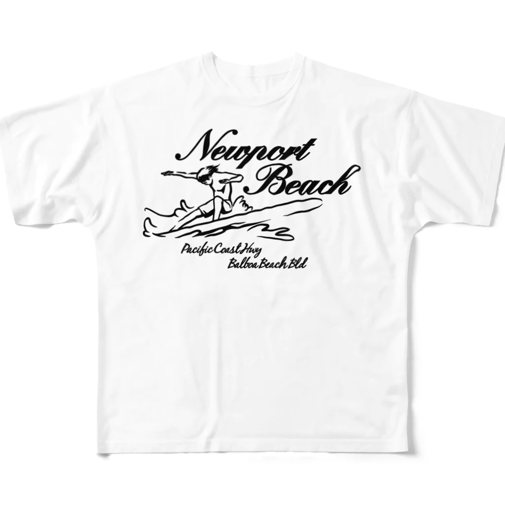 JOKERS FACTORYのNEWPORT BEACH フルグラフィックTシャツ