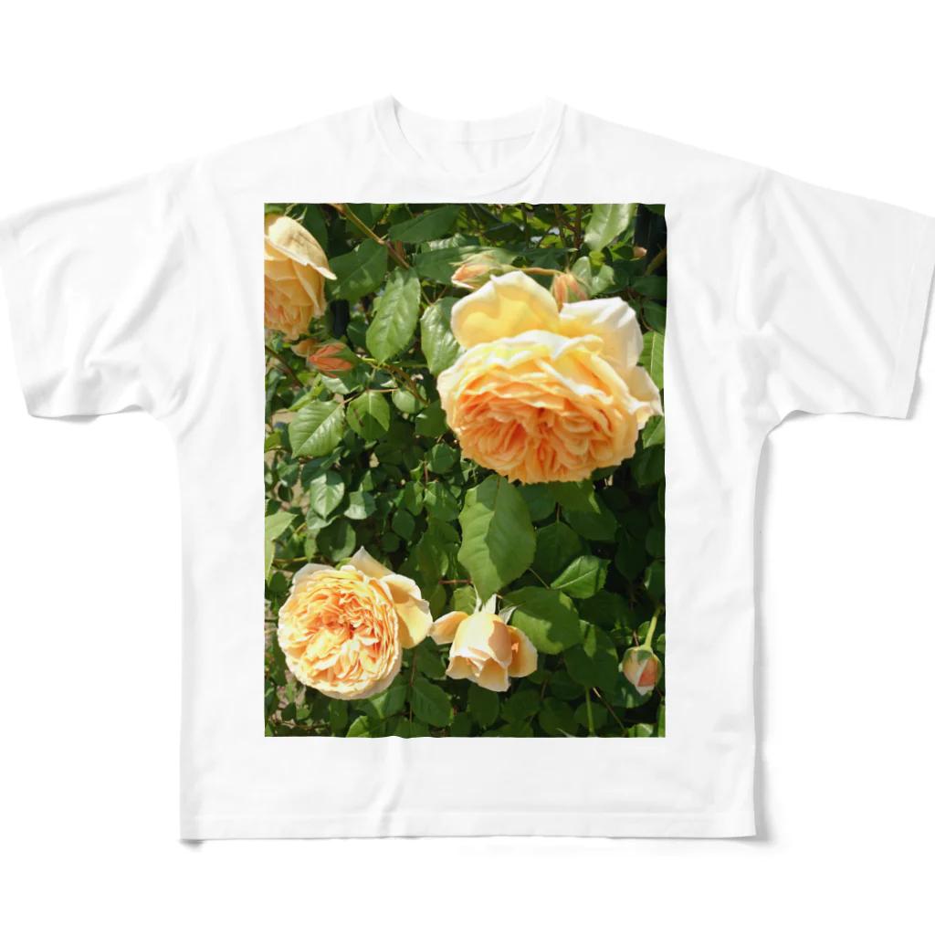 薔薇屋の黄薔薇Ⅱ All-Over Print T-Shirt