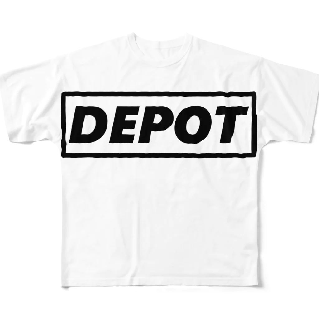 depotRMの貯蔵庫メッセーージ！！ フルグラフィックTシャツ