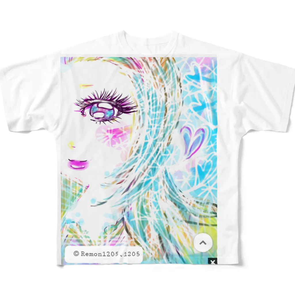 レモンかわいい女子♥️オリジナルショップのピュア♥️女子 All-Over Print T-Shirt