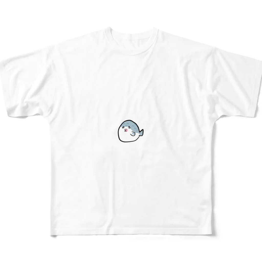 安眠 ♨︎のふぐT フルグラフィックTシャツ