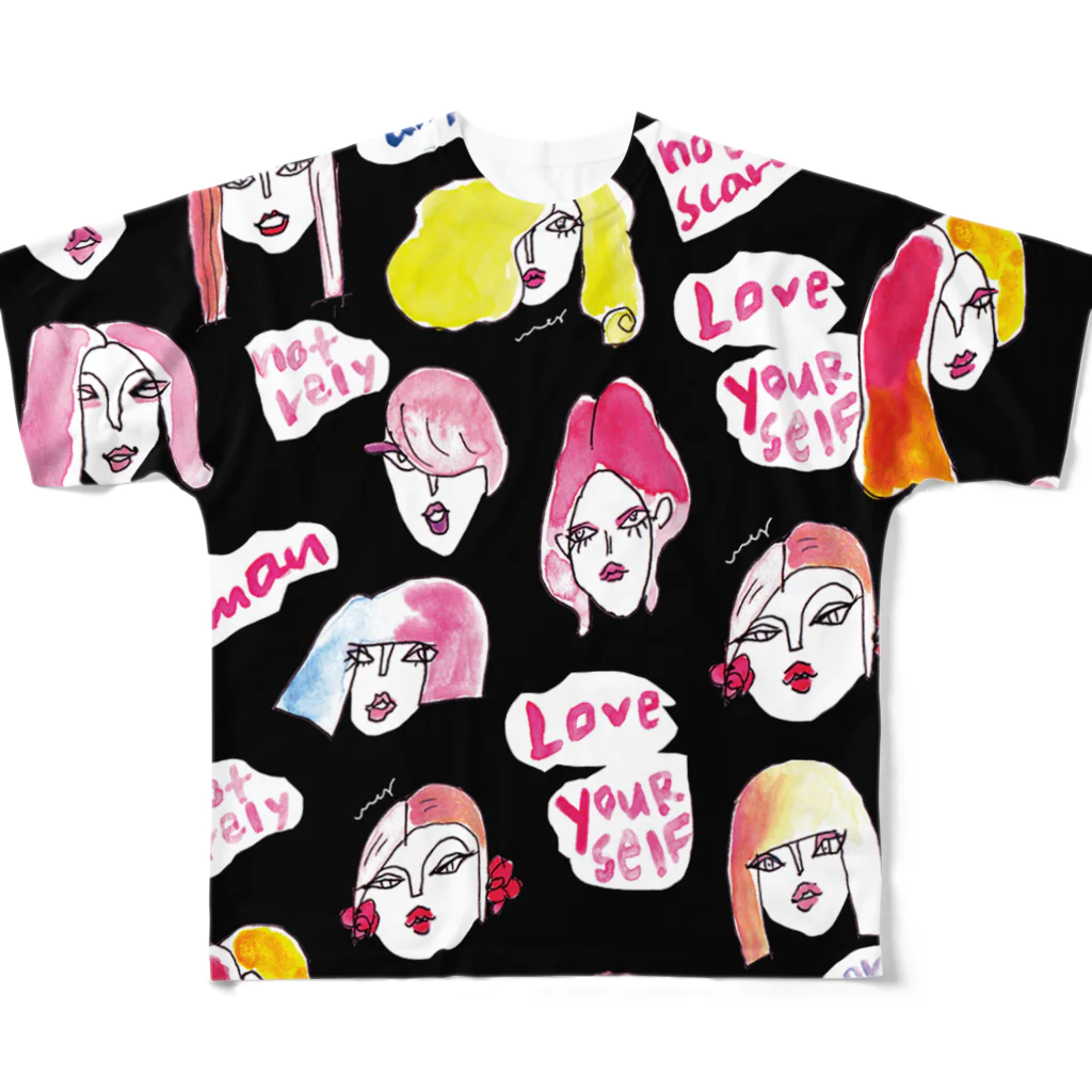 megumiillustrationのsmall girls collection All-Over Print T-Shirt