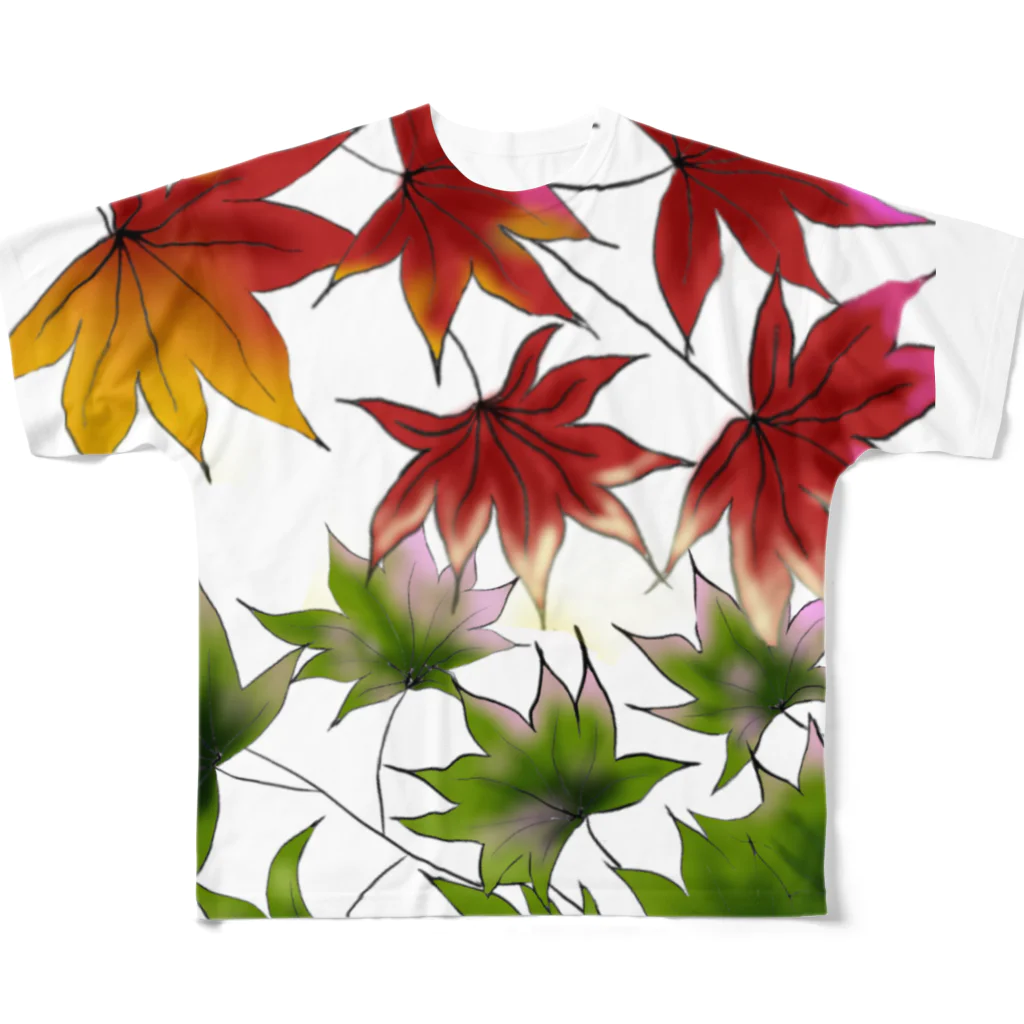 Sunriseの紅葉 フルグラフィックTシャツ