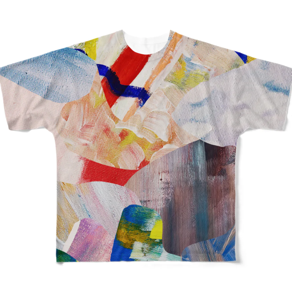 ATELIER SUIのHIDEコラージュ フルグラフィックTシャツ