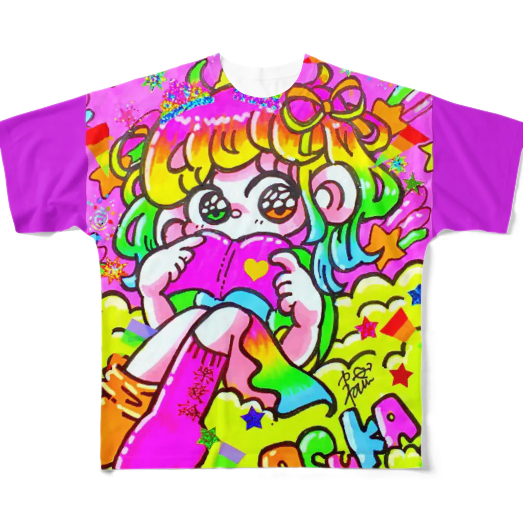 KANEPの漫画の世界はキラキラ All-Over Print T-Shirt