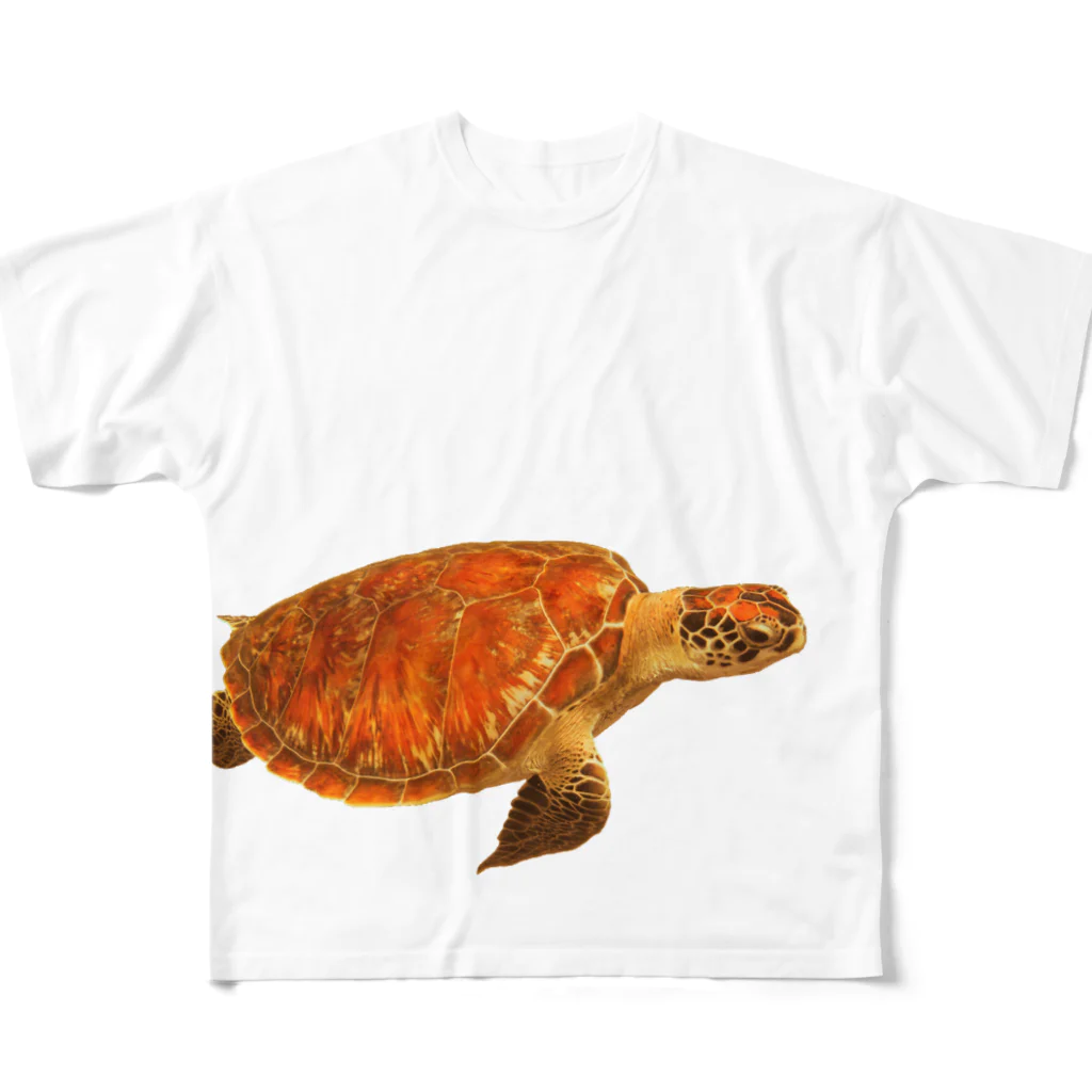 aicecreamのウミガメ泳いでるよ！ All-Over Print T-Shirt