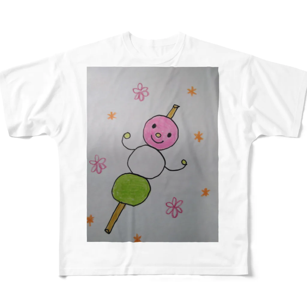 ねこの森でお散歩のだんごちゃん All-Over Print T-Shirt