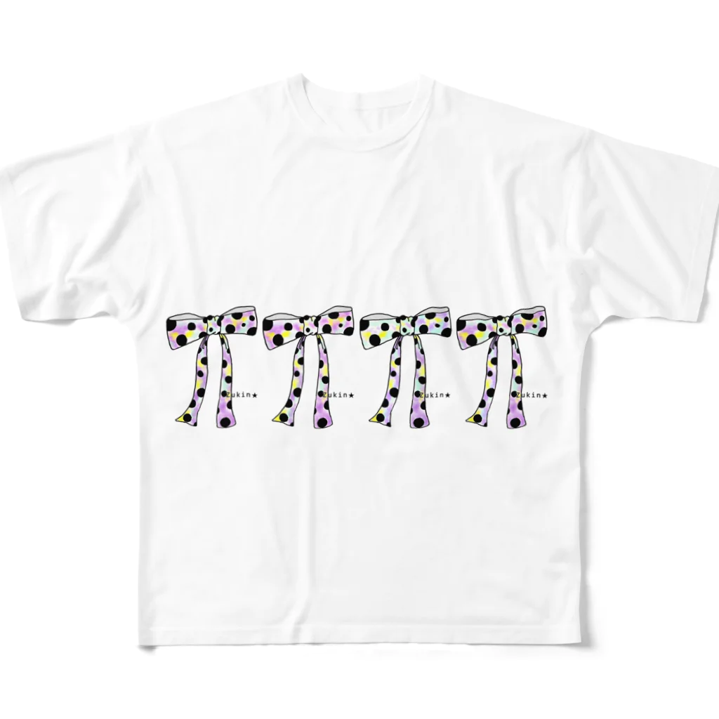 Yume zukin のゆめいろりぼん 2 All-Over Print T-Shirt