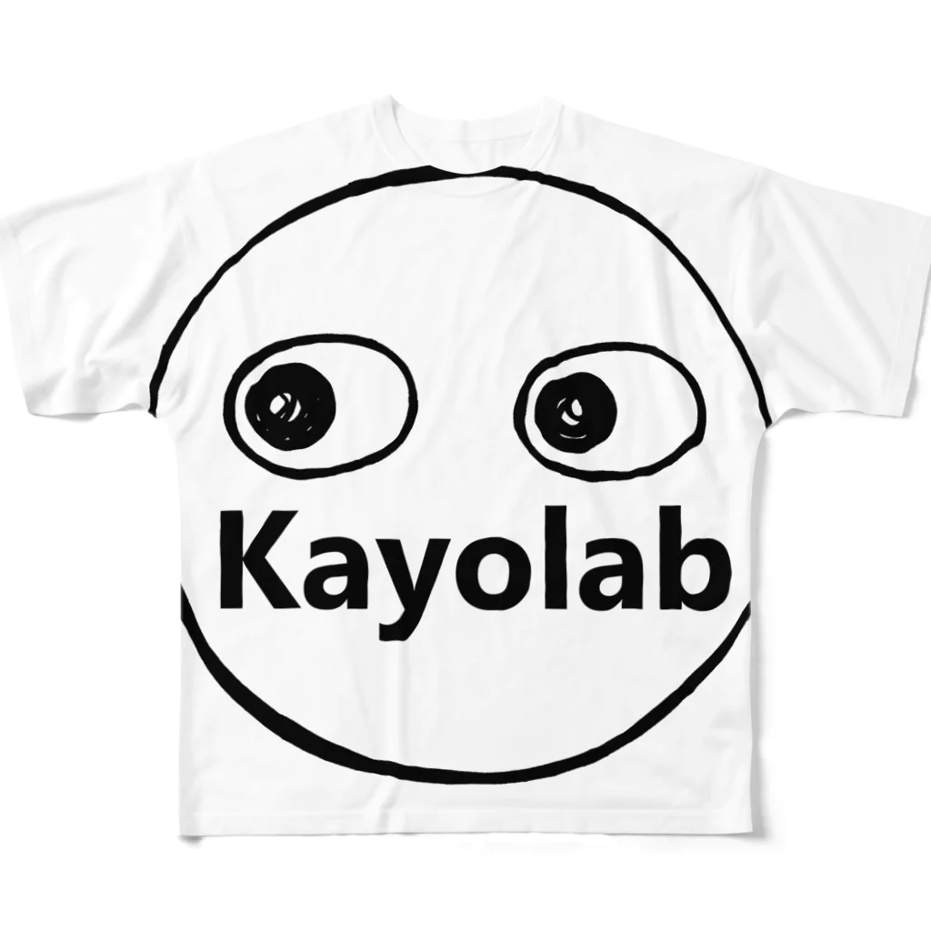 カヨラボ　スズリショップのKayolabくん フルグラフィックTシャツ