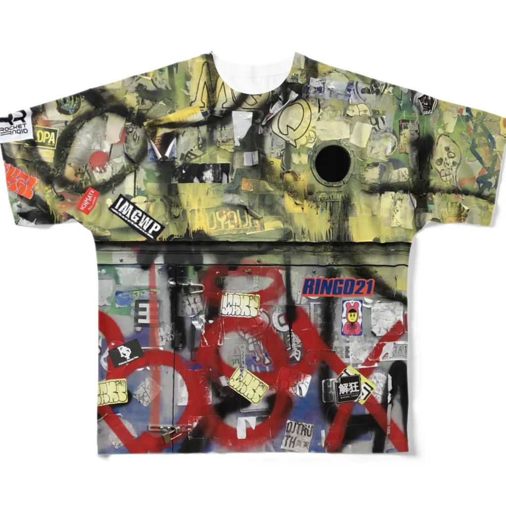 TOKYO STREET STICKERSのグラフィティ#2 All-Over Print T-Shirt