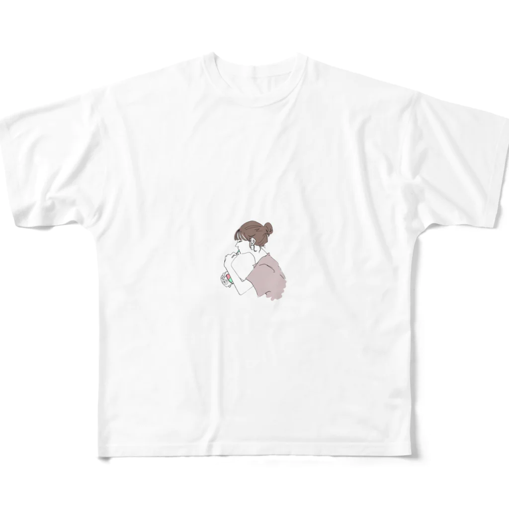 COCO GELATOのココジェラート フルグラフィックTシャツ