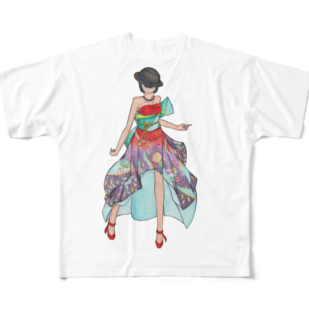 ギャラリー桃胡亭のEricaさま All-Over Print T-Shirt