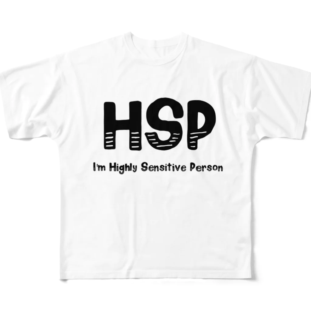 Darkness and individualityのHSP(背面文字無し) フルグラフィックTシャツ