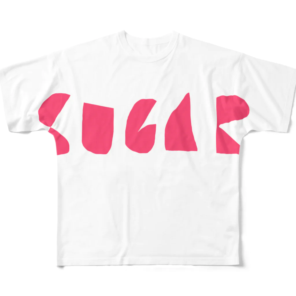 knot the peopleのsugar_pink フルグラフィックTシャツ