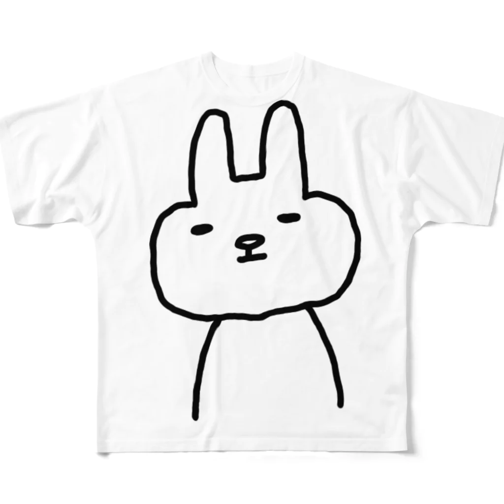 kurubusiのやる気なしラビット All-Over Print T-Shirt