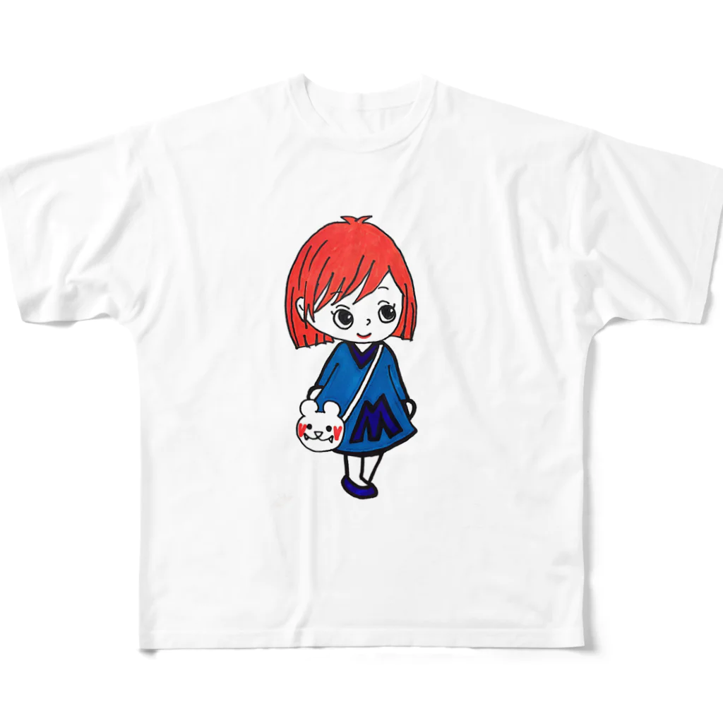 MAAMI(まあみ)のまあみちゃんシリーズ フルグラフィックTシャツ