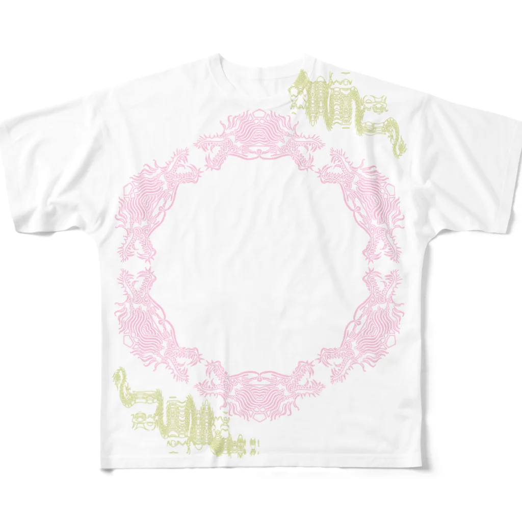 RMk→D (アールエムケード)の円竜 フルグラフィックTシャツ
