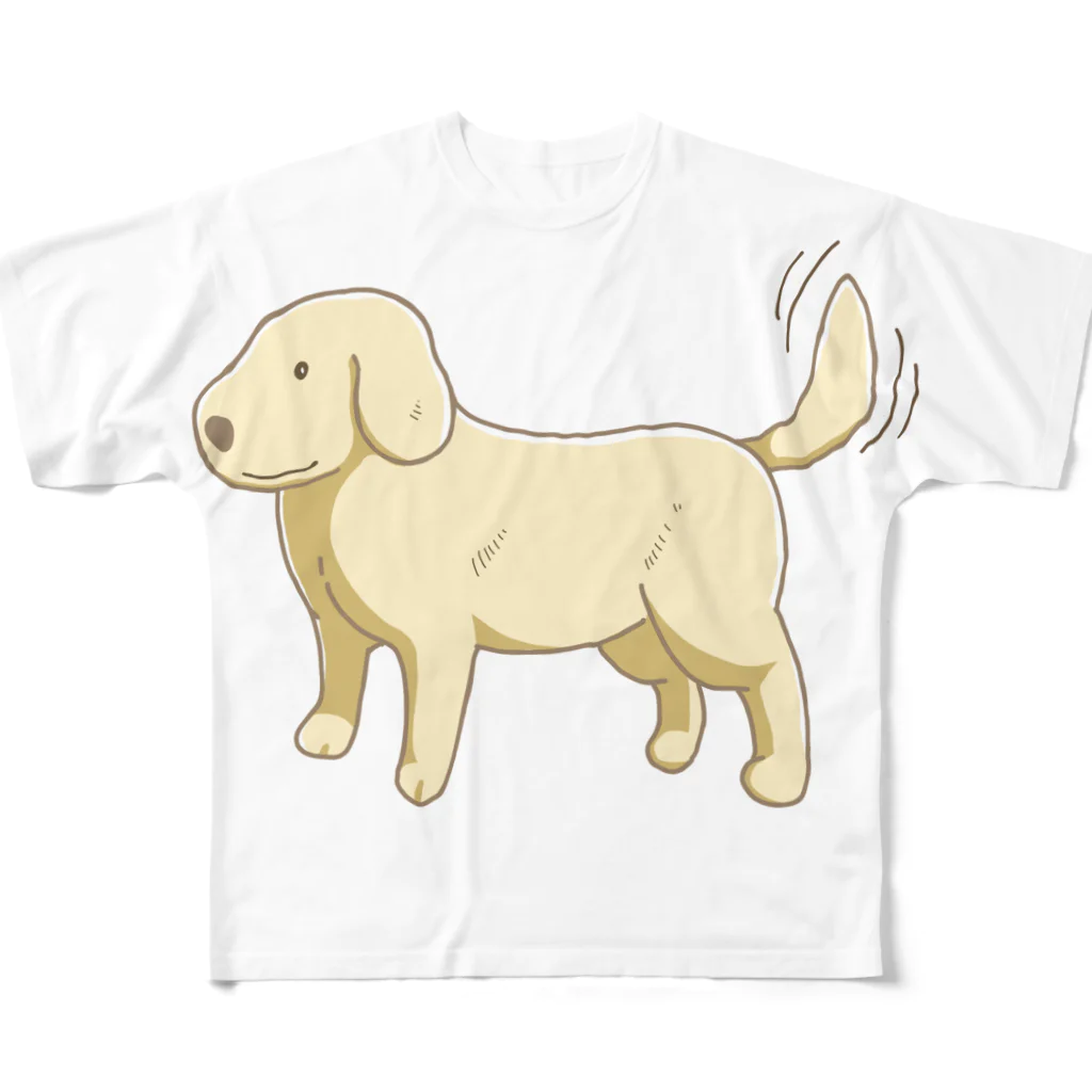 DOG STUDIOのゴールデンレトリバーグッズ フルグラフィックTシャツ