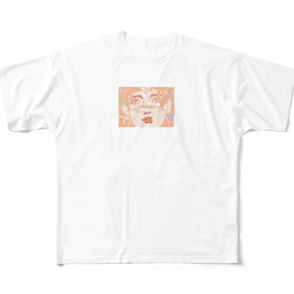 hyu-ge（イラスト）のhyu-ge フルグラフィックTシャツ