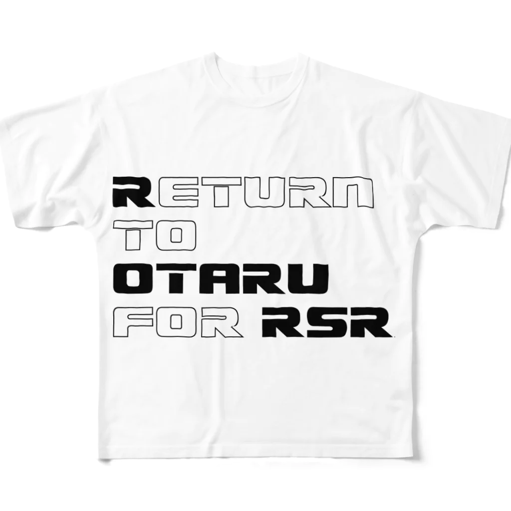 Shop GHPのRETURN TO OTARU & ISHIKARI フルグラフィックTシャツ