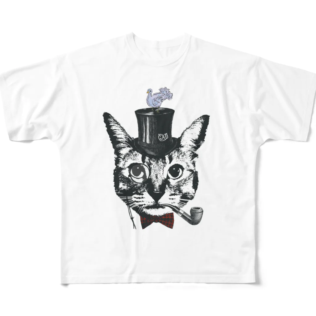 Nobigaoのジェントルキャット All-Over Print T-Shirt