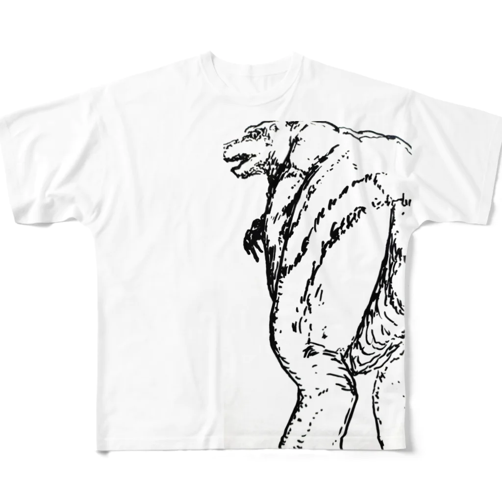 gentianの恐竜さん All-Over Print T-Shirt