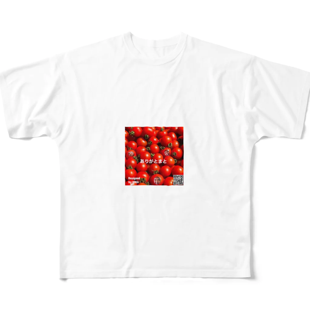 田宮かいち #田宮トマト 🍅のありがとまと　かいちを探せ フルグラフィックTシャツ