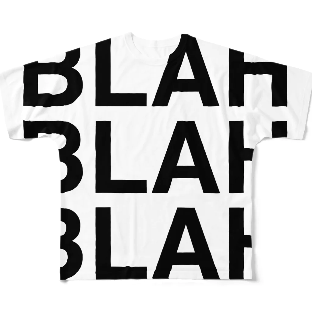 TOKYO LOGOSHOP 東京ロゴショップのBLAH BLAH BLAH フルグラフィックTシャツ