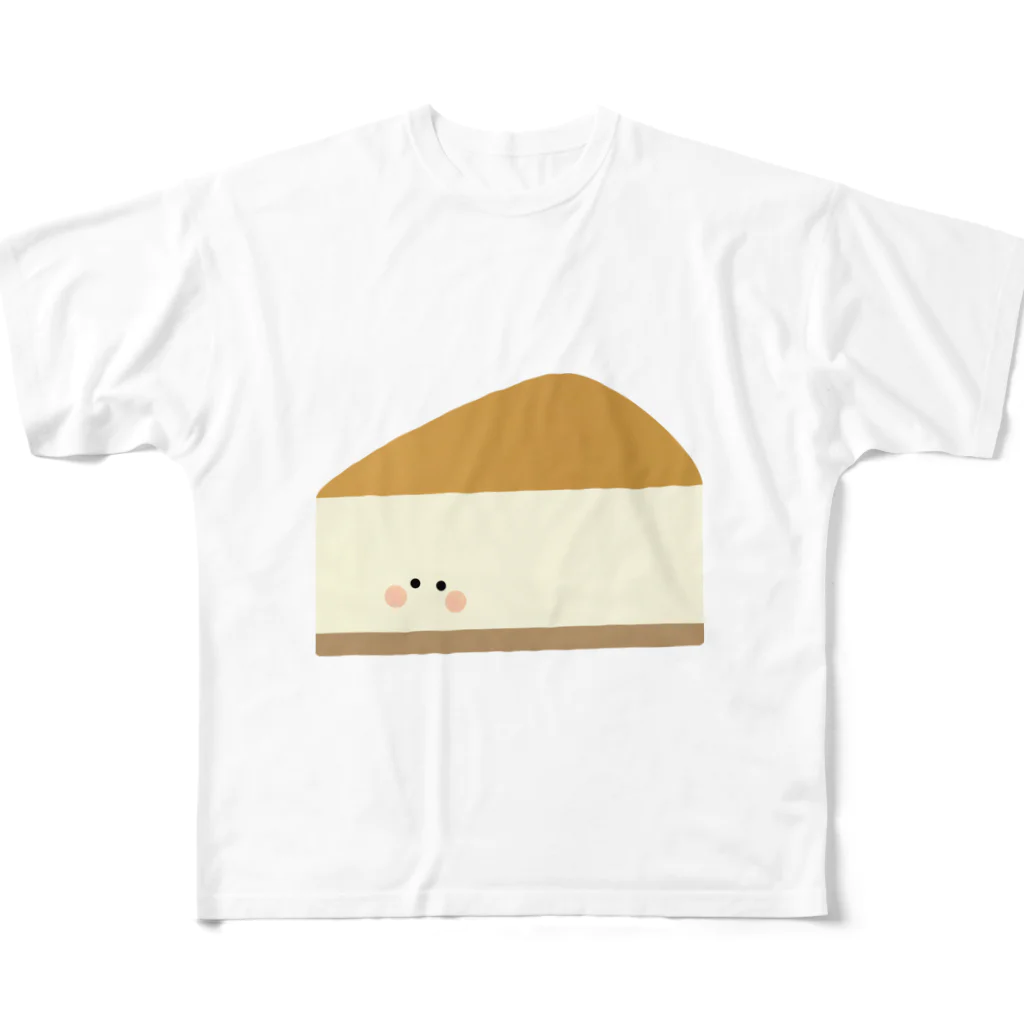cotton-berry-pancakeのチーズケーキちゃん フルグラフィックTシャツ