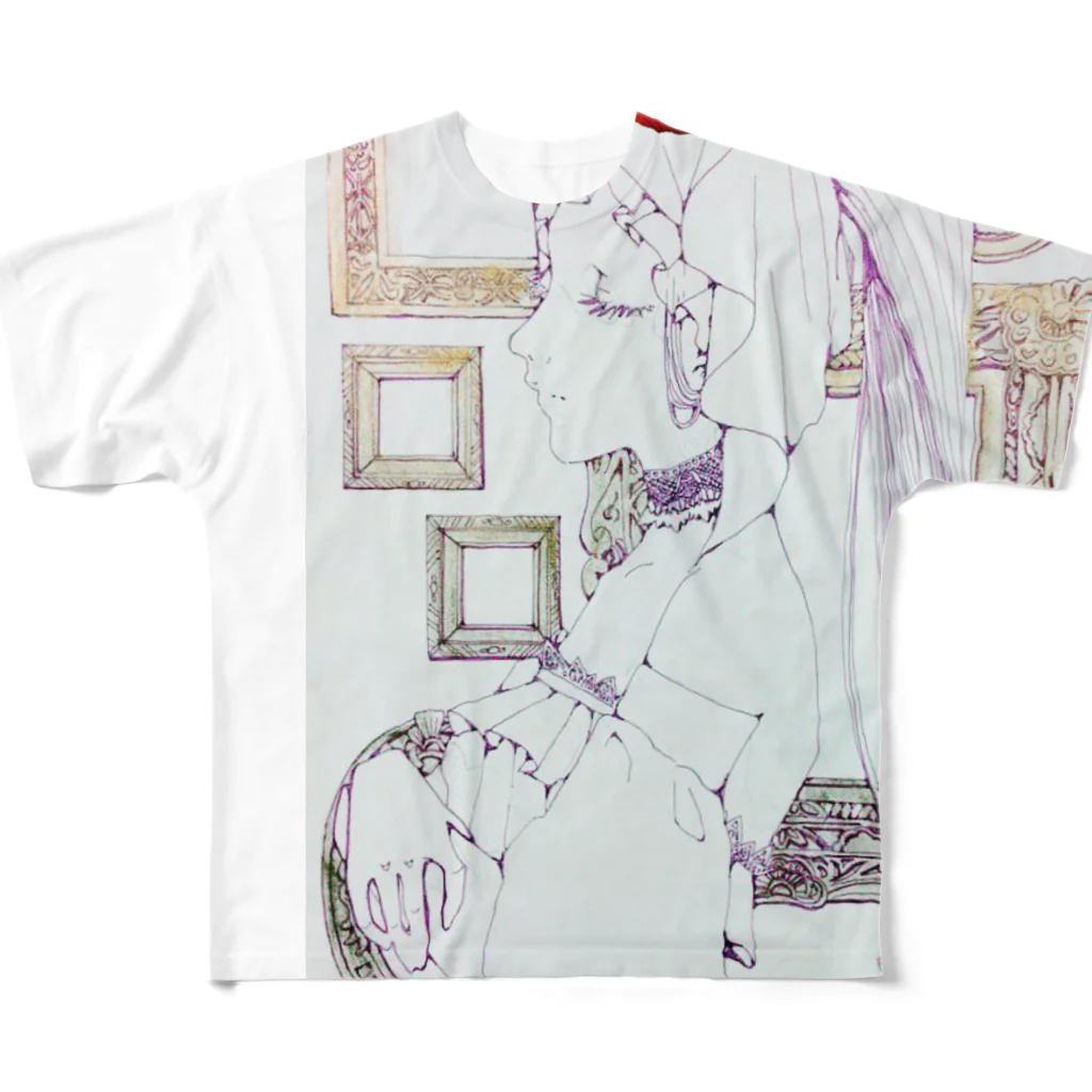 ひぐちよるのillus All-Over Print T-Shirt