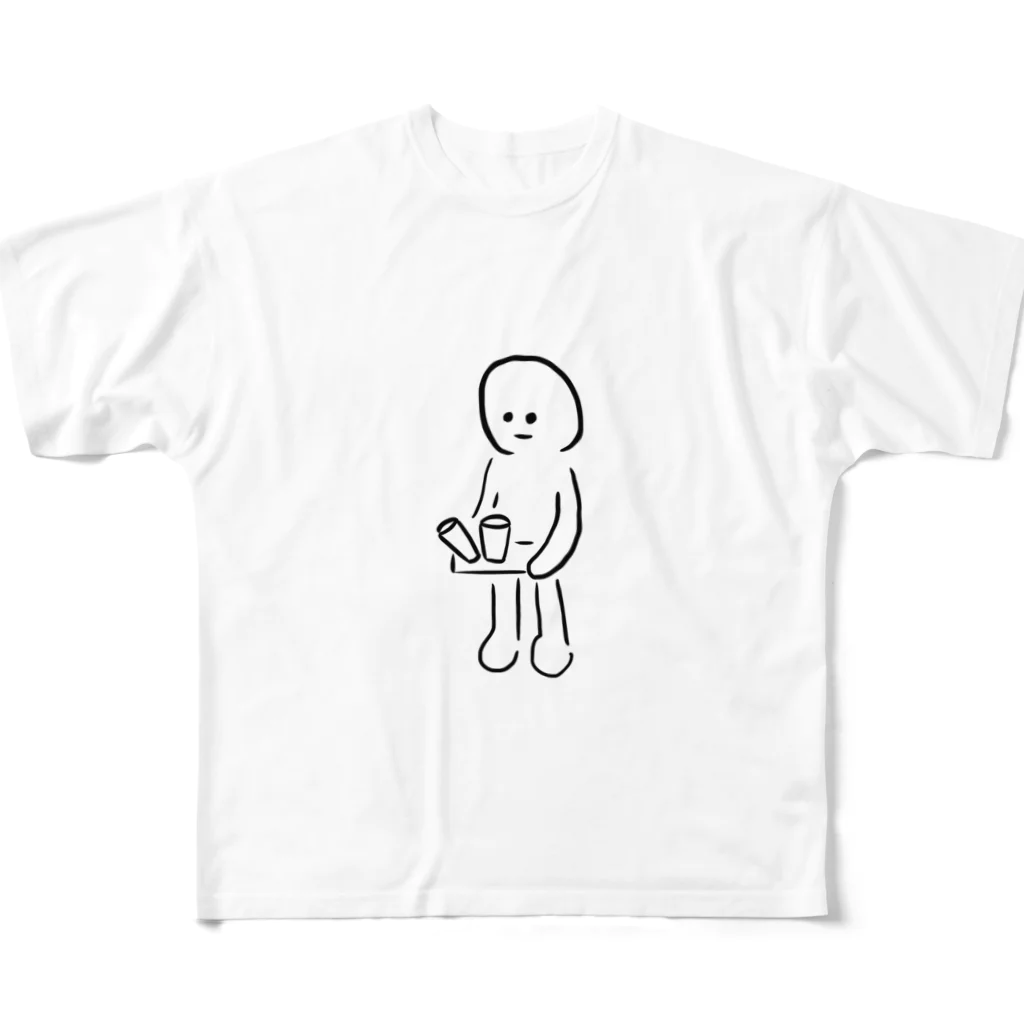 ゆるざつすまいるのゆるざつ あ、落ちる… フルグラフィックTシャツ