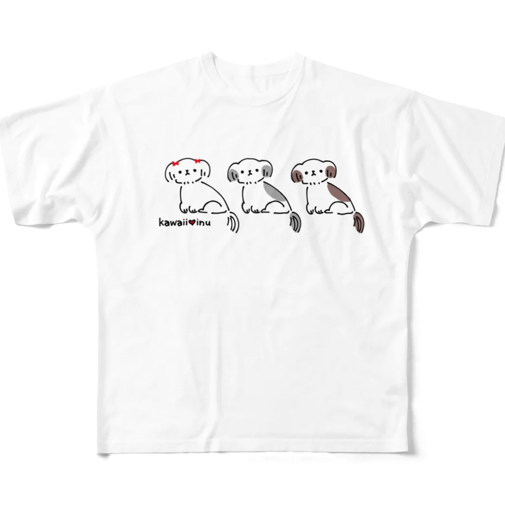 雨空ソーダの雨空ルイのkawaii♥inu フルグラフィックTシャツ