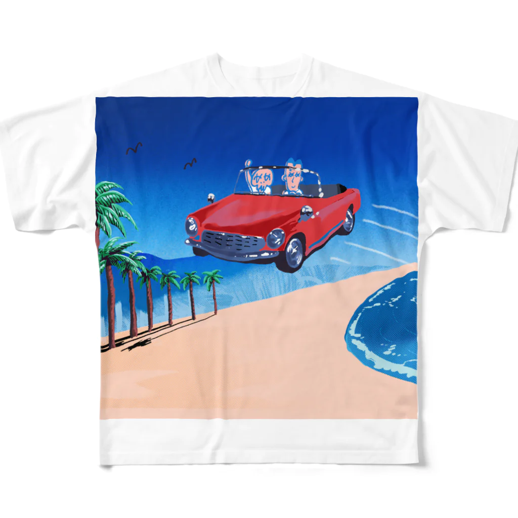 大橋裕之のビーチ All-Over Print T-Shirt