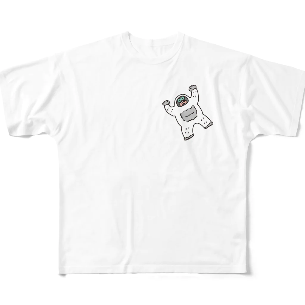 カオラインハウスのイエティ・ハート All-Over Print T-Shirt