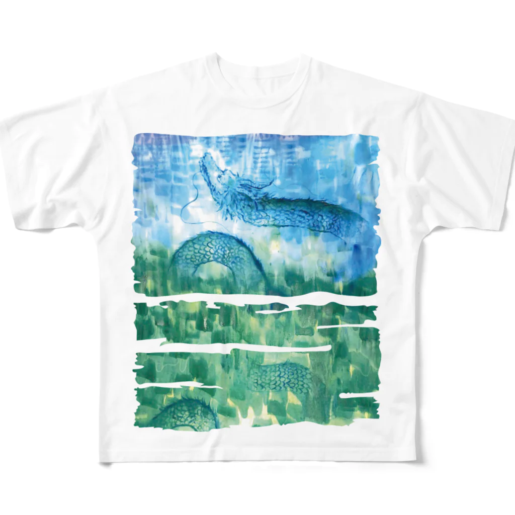 COULEUR PECOE（クルールペコ）の浄化の龍 フルグラフィックTシャツ