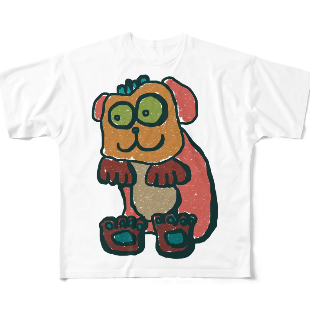 生クリームの生ちゃんの生活雑貨のお茶の間わん吾郎 All-Over Print T-Shirt