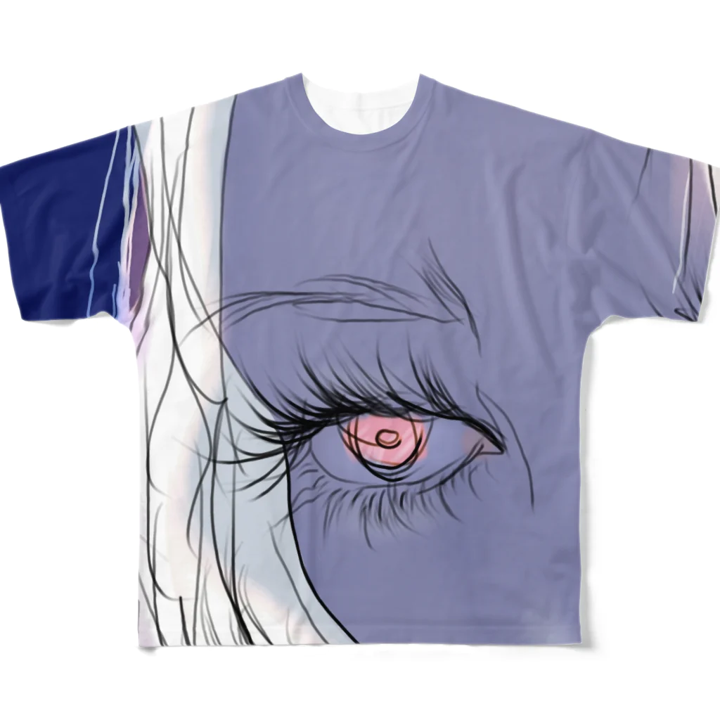 Gekkou_chanの夏の夜 All-Over Print T-Shirt