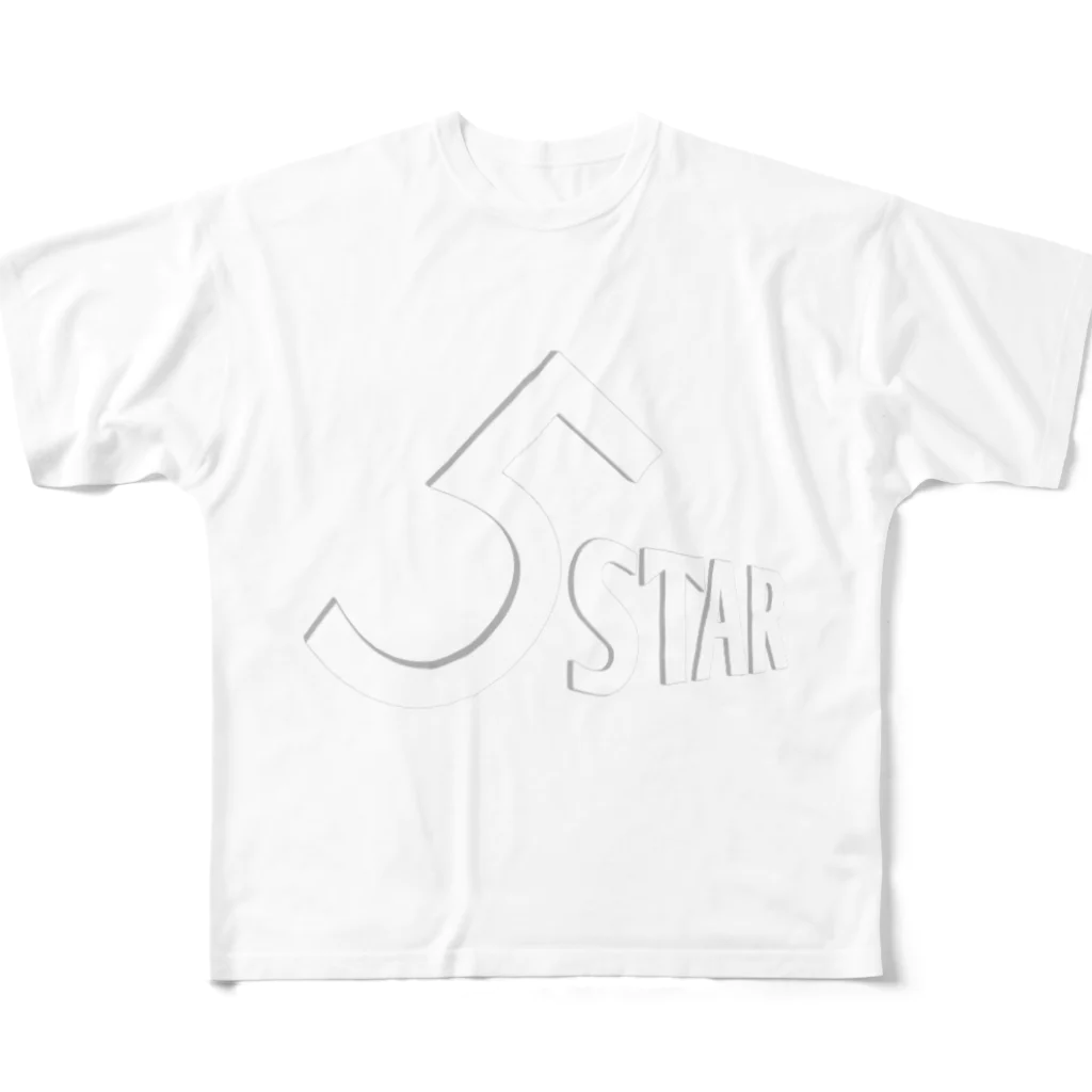 ANGE.33Tの５STAR フルグラフィックTシャツ