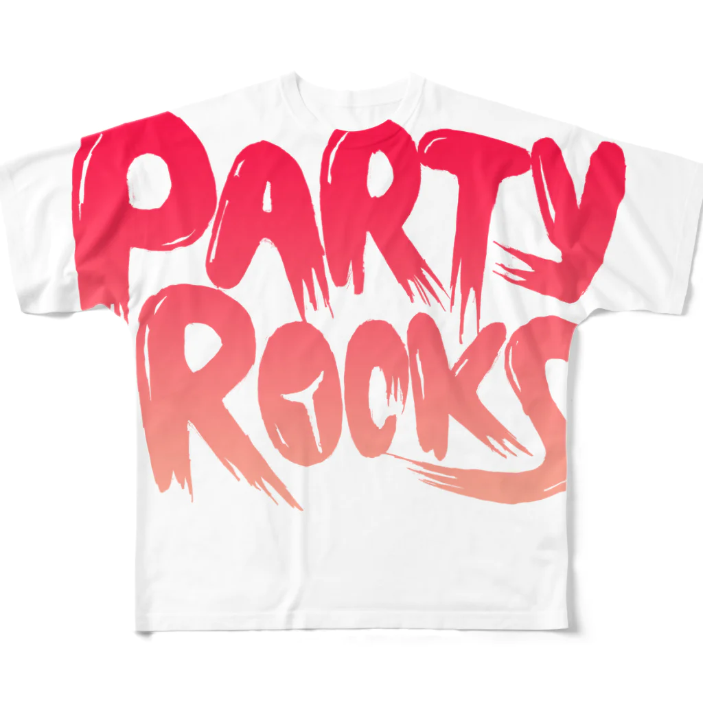 KNOCKOUTJROCKのPARTY ROCKS All-Over Print T-Shirt