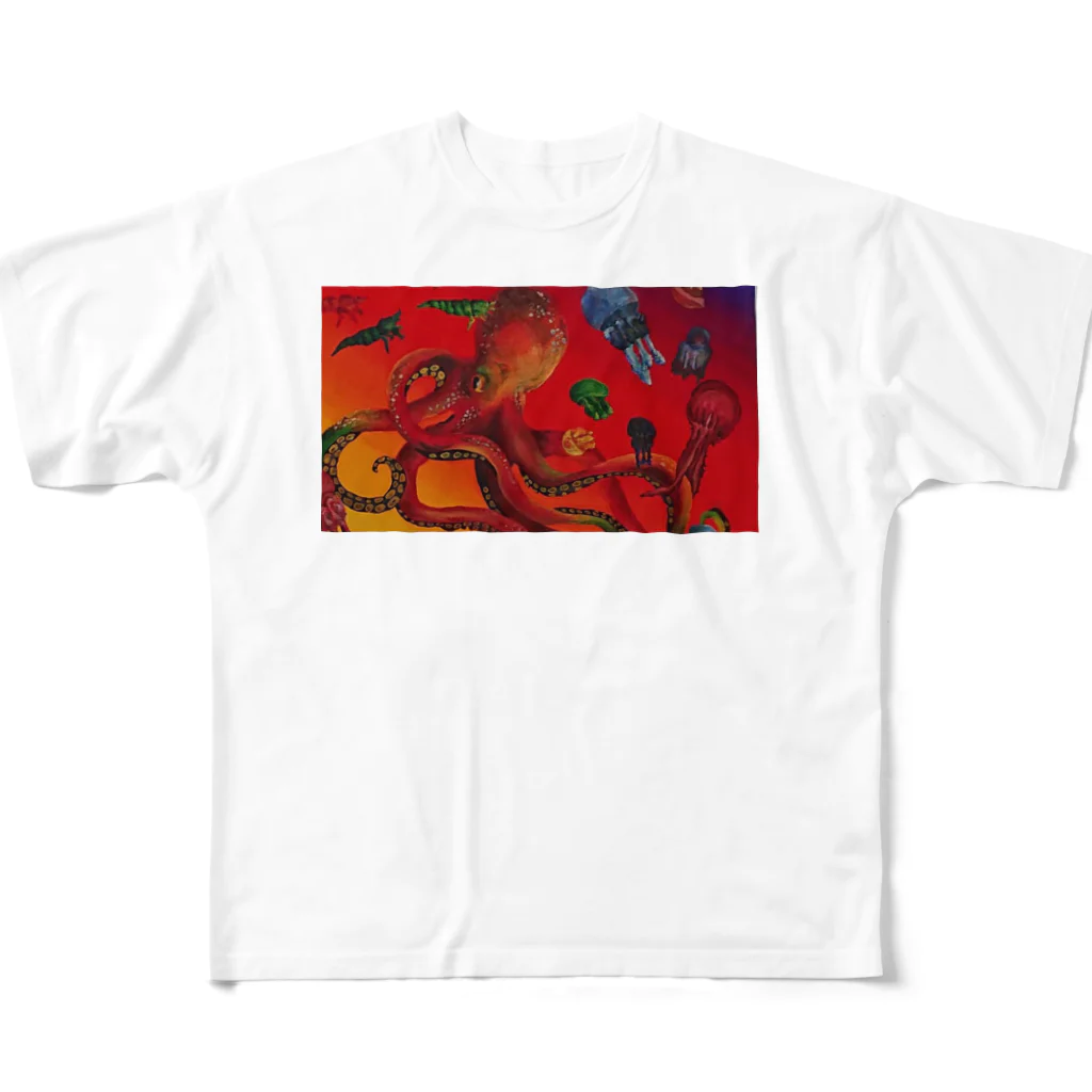 cham - hanabiの Every drop in the ocean counts.    All-Over Print T-Shirt