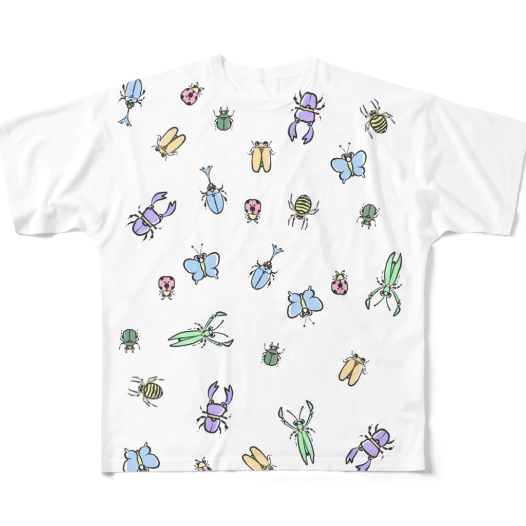 SweetChickClubの昆虫 All-Over Print T-Shirt