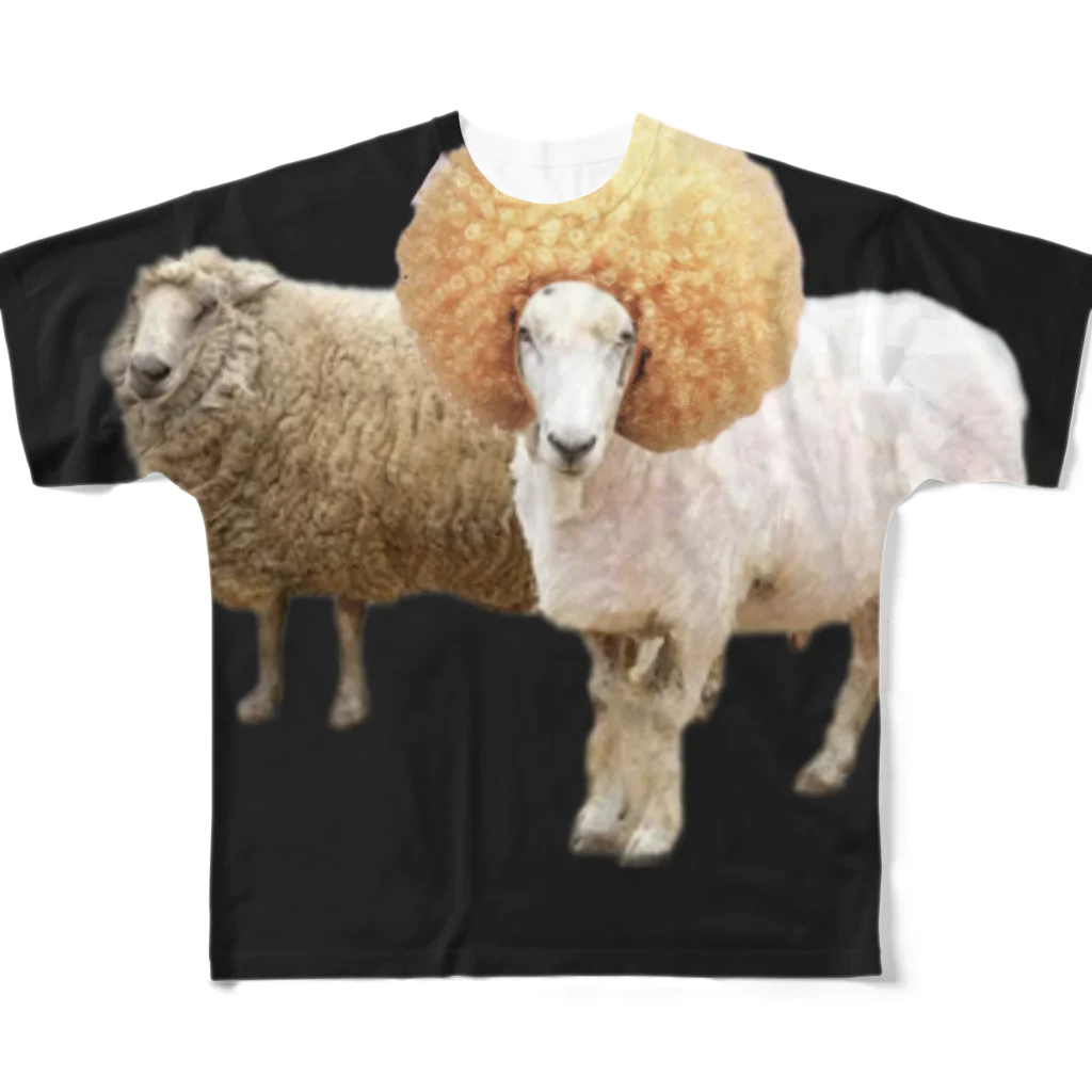 👑ＫＥＮ👑のひつじのカット🐏 フルグラフィックTシャツ