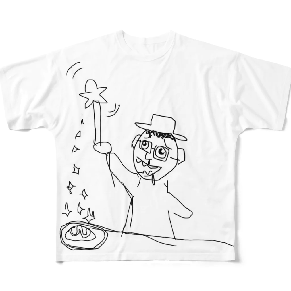 私の中のシロボの魔法をかけるおおたか氏 フルグラフィックTシャツ